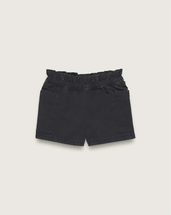 Little Kids Joy Ruffled Shorts - Black