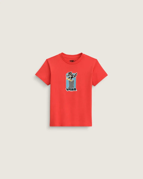 Kids Trash Tricks T-Shirt - Crimson Haze Red
