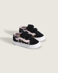 Toddler Old Skool V Shoe - Glow-in-the-Dark Black / Pastel Pink