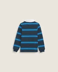 Little Kids V Rugby Long Sleeve Shirt - Dress Blues