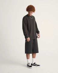 Check-5 Baggy Denim Shorts - Washed Black