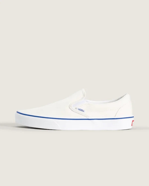Classic Slip-On Shoe - Marshmallow White / Blue