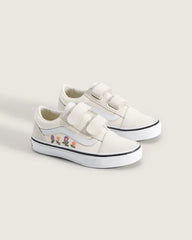 Little Kids Old Skool V Shoe - Floral Embroidery Marshmallow