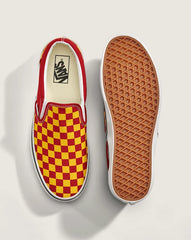 Game Day Classic Slip-On Checkerboard Shoe - Checkerboard Yellow / Red