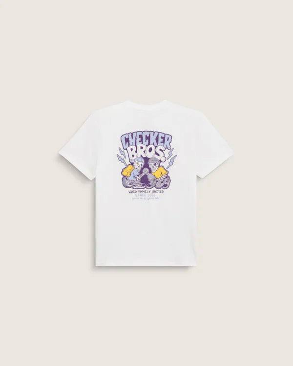 Kids Checker Bros T-Shirt - White