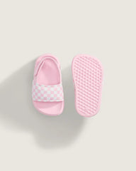 Toddler La Costa V Slide - Checkerboard Coral Blush Pink