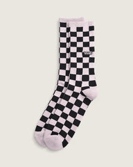Checkerboard Crew Sock - Pale Petal