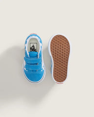 Toddler Old Skool V Checkerboard Shoe - Checkerboard Bright Azure Blue