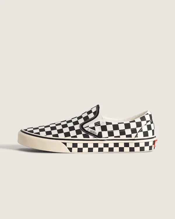 Classic Slip-On Checkerboard Shoe - Checkerboard Black / Marshmallow White