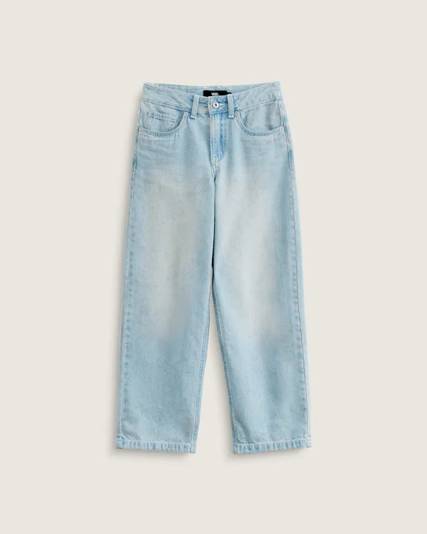 Kids Sirelle Denim Puddle Pants - Light Stonewash Blue