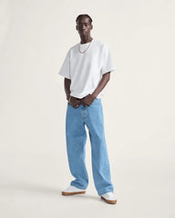 Check-5 Baggy Denim Pants - Stonewash Blue