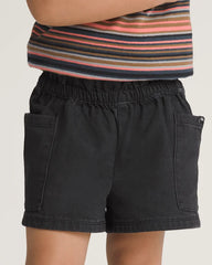 Little Kids Joy Ruffled Shorts - Black