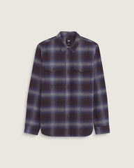 Kids Bixby Plaid Flannel Shirt - Dark Port Red / Pewter Heather Grey