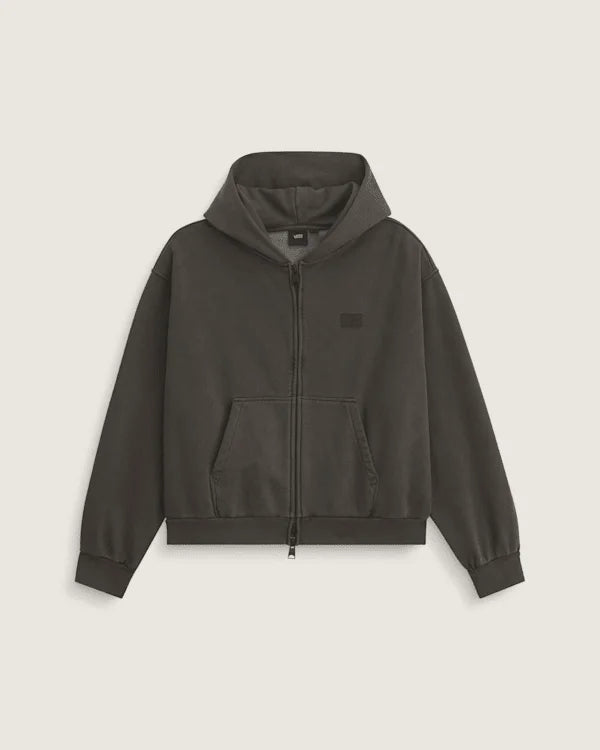 Premium Zip Hoodie - Faded Black