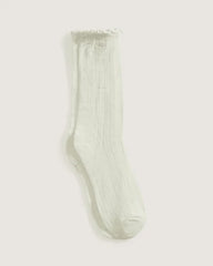 Pointelle Crew Socks - Marshmallow
