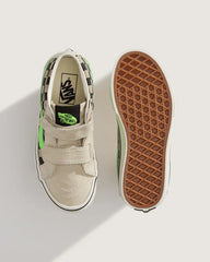 Little Kids Sk8-Mid V Shoe - Glow-in-the-Dark Taupe Mist Grey
