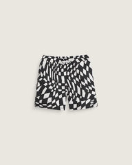 Kids Primary II Printed Elastic Boardshorts - Black / White