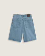 Check-5 Baggy Denim Shorts - Stonewash Blue