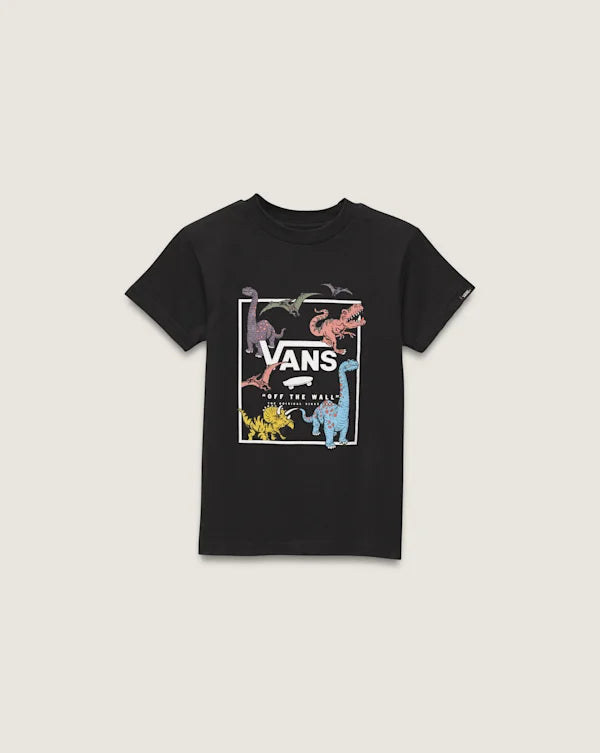 Little Kids Glow In The Dark Dino T-Shirt - Black