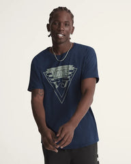Waffle Shop Wave Blend T-Shirt - Navy Blue