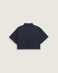 Crop Shirt - Parisian Night Blue