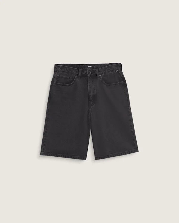 Check-5 Baggy Denim Shorts - Washed Black