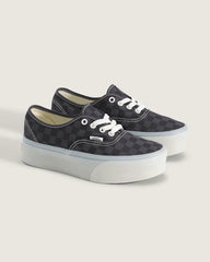 Authentic Checkerboard Platform Shoe - Checkerboard Charcoal / Black