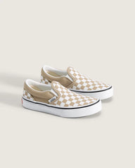 Little Kids Classic Slip-On Shoe - Color Theory Checkerboard Incense