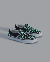 Little Kids Classic Slip-On Shoe - Glow-in-the-Dark / Black