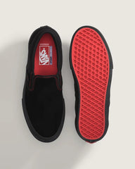 Skate Slip-On Shoe - Black / Black / Red