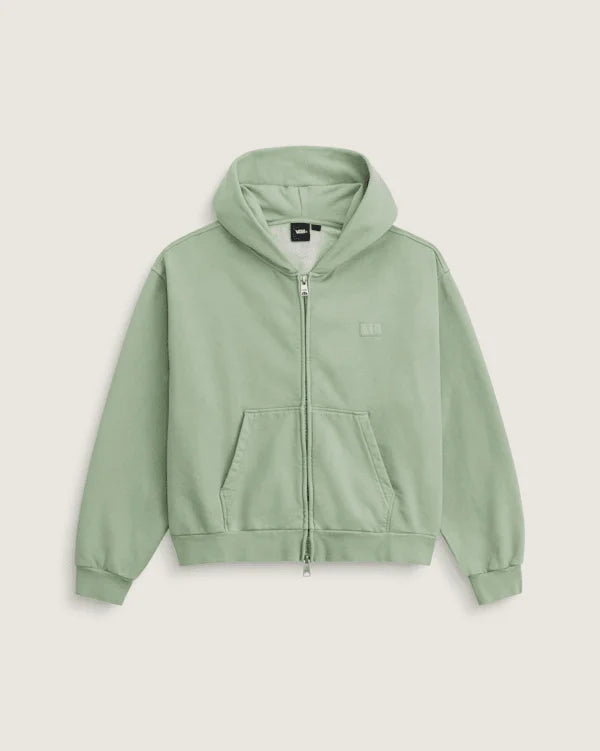 Premium Zip Hoodie - Grey Olive Green