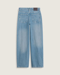Check-5 Low Rise Baggy Pants - Stonewash Blue