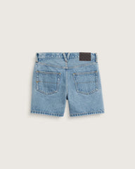 Check-5 Mid Rise Shorts - Stonewash Blue