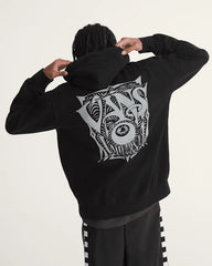 Waffle Shop Optic Eye Pullover Hoodie - Black
