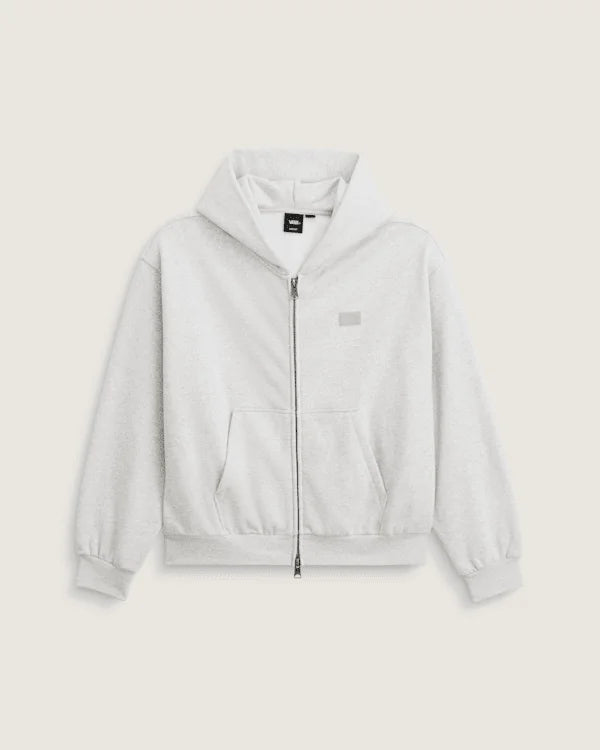 Premium Zip Hoodie - Ash Heather Grey