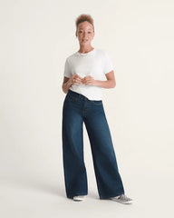 Check-5 Low Rise Baggy Pants - Dark Rinse Blue
