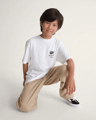 Kids Stacked Hi T-Shirt - White