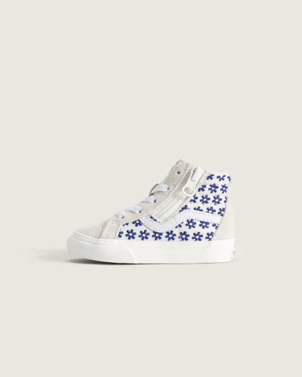 Toddler Sk8-Hi Side Zip Shoe - White / True Blue