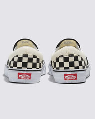 Classic Slip-On Wide Checkerboard Shoe - Checkerboard Black / Classic White
