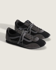 Premium Super Lowpro Trainer - Elevated Suede Black / Dark Gray