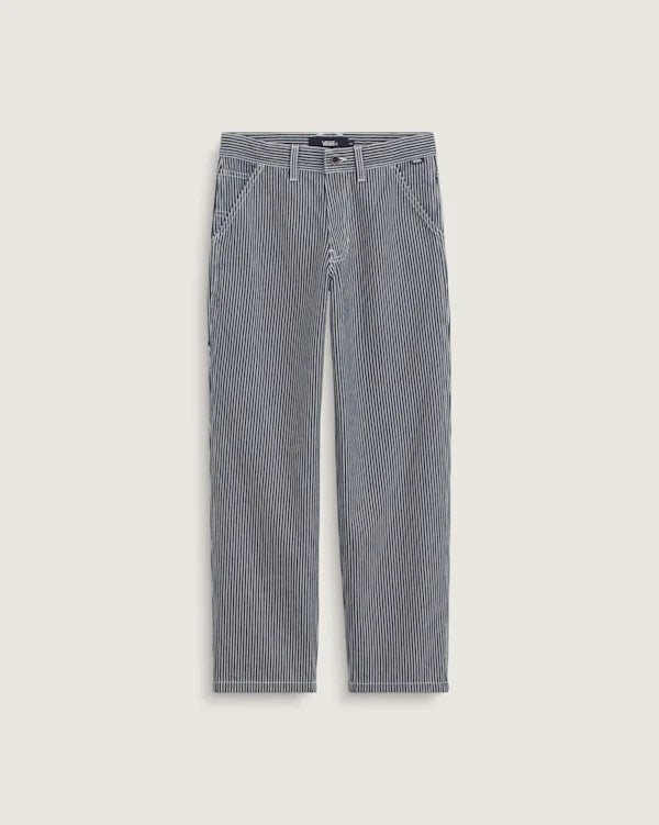Kids Drill Chore Carpenter Loose Stripe Pants - Indigo
