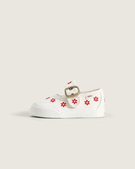 Toddler Mary Jane Shoe - White / Racing Red