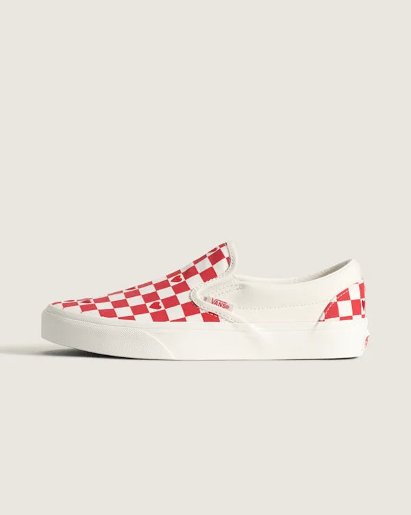 Classic Slip-On Checkerboard Shoe - Checkerboard Racing Red