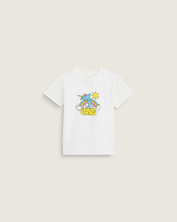 Little Kids Flippercorn T-Shirt - Marshmallow White