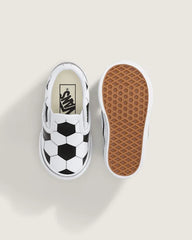 Toddler Classic Slip-On V Shoe - Soccer Black / White