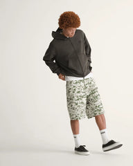 Premium Check-5 Baggy Canvas Short - Digi Camo Green