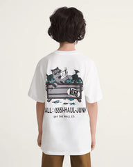 Kids Dumpster Raccoon T-Shirt - White
