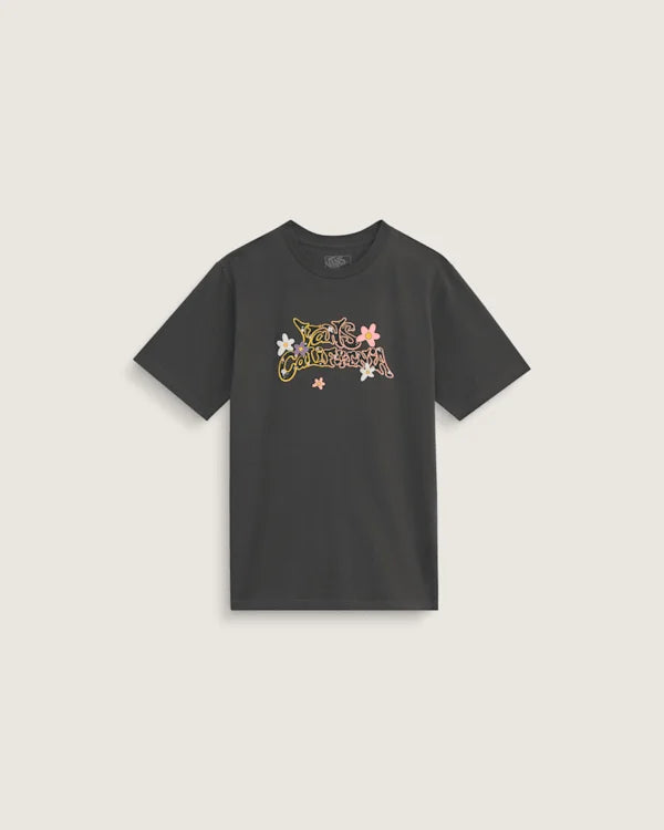 Kids Cali Ditsy Floral T-Shirt - Faded Black