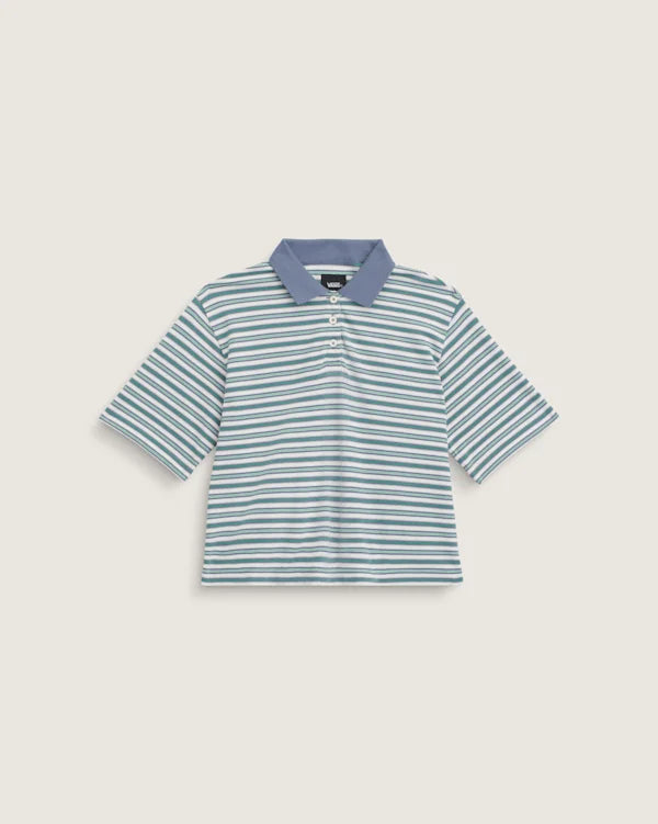 Swing Knit Polo Shirt - Glacial Slate Blue