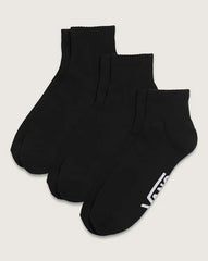 Classic Quarter Crew Socks - Black